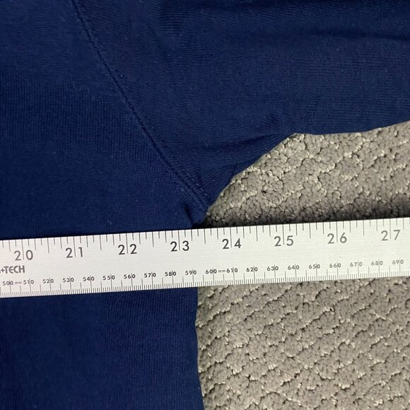 Vintage 90s Champion Sweatshirt Adult XL Blue Script Hi Lo High Low Made in USA - Picture 9 of 13